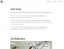 Tablet Screenshot of galeyang.com